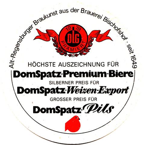 regensburg r-by bischofs dom rund 2b (215-1978 dlg prämiert-schwarzrot)